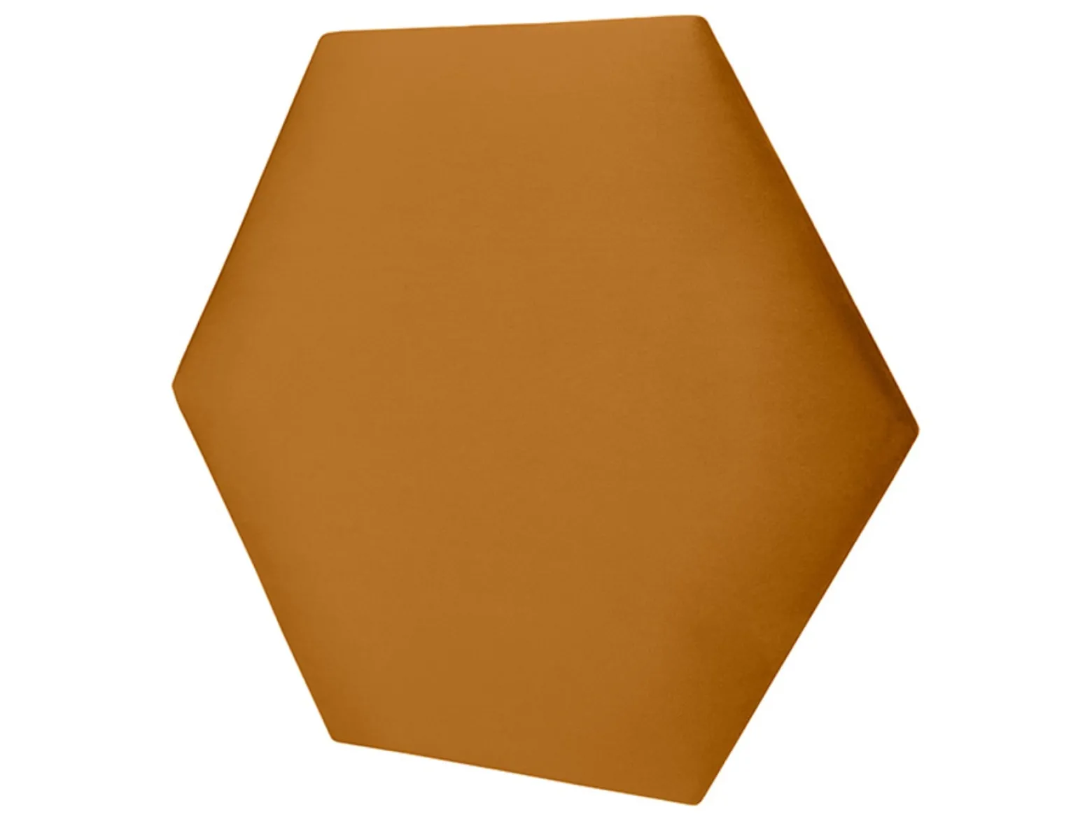 Panel tapicerowany heksagon 40x34,6 cm żółty