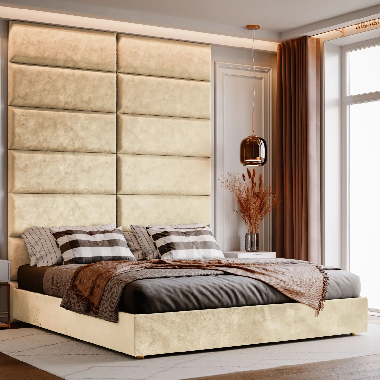 Panel Tapicerowany 50x15cm Magic Velvet 2250