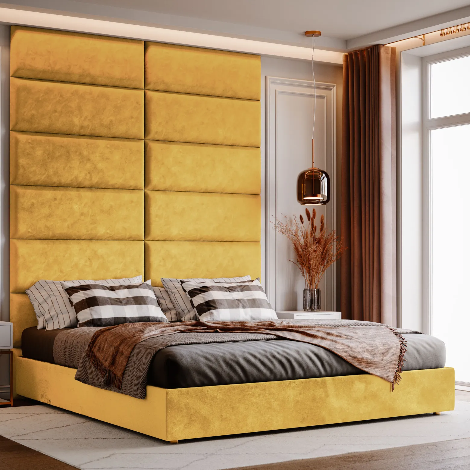 Panel Tapicerowany 50x15cm Magic Velvet 2290
