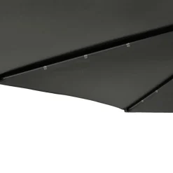 Parasol Ogrodowy Antracytowy Składany Na Słupku z Oświetleniem 225x225x212