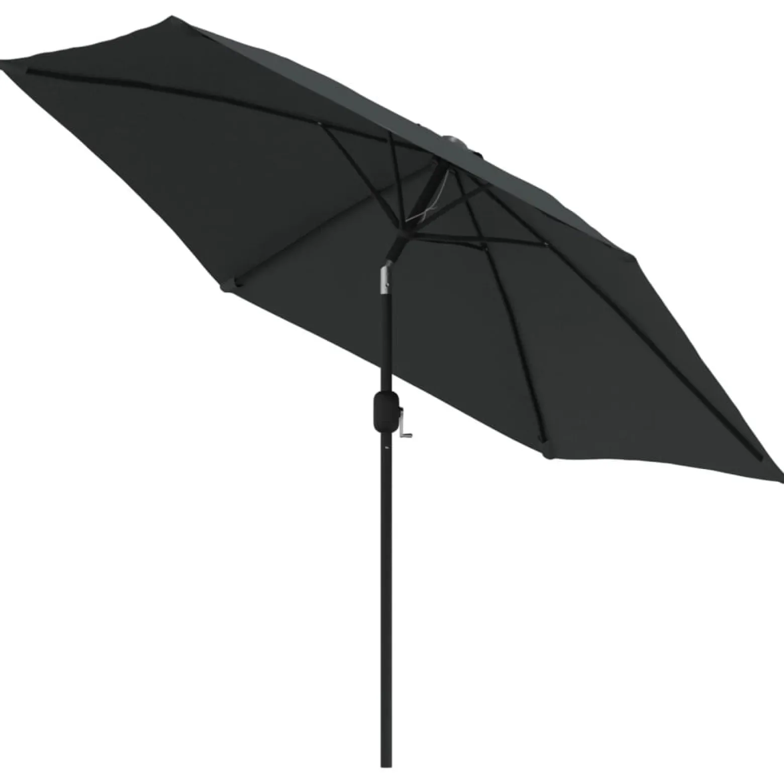 Parasol Ogrodowy Antracytowy Składany Na Słupku Na Taras Ogród Balkon 300