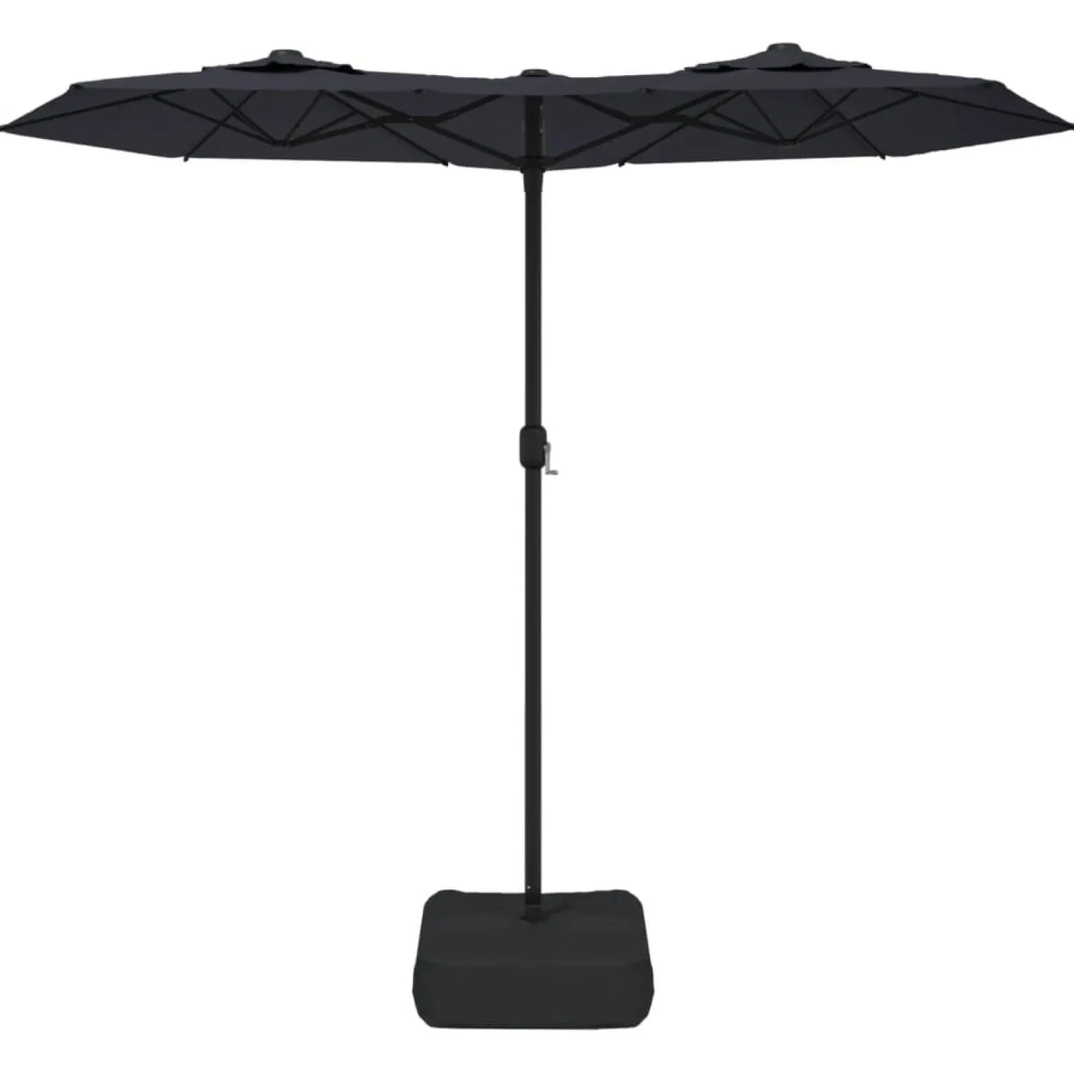 Parasol ogrodowy Czarny vidaXL