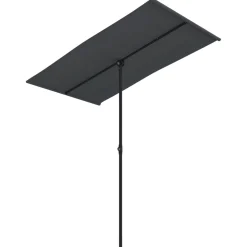 Parasol ogrodowy Czarny 180 x 110 cm vidaXL
