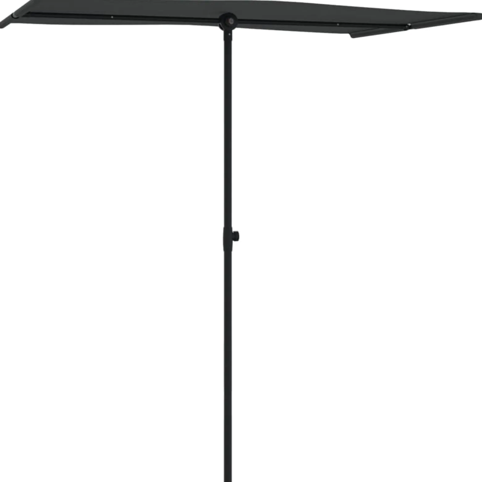 Parasol ogrodowy Czarny 180 x 110 cm vidaXL