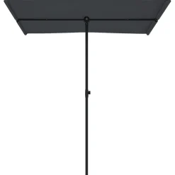 Parasol ogrodowy Czarny 180 x 110 cm vidaXL