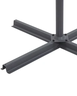 Parasol ogrodowy składany LED 285cm szary
