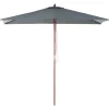 Parasol ogrodowy składany 194x144 szary