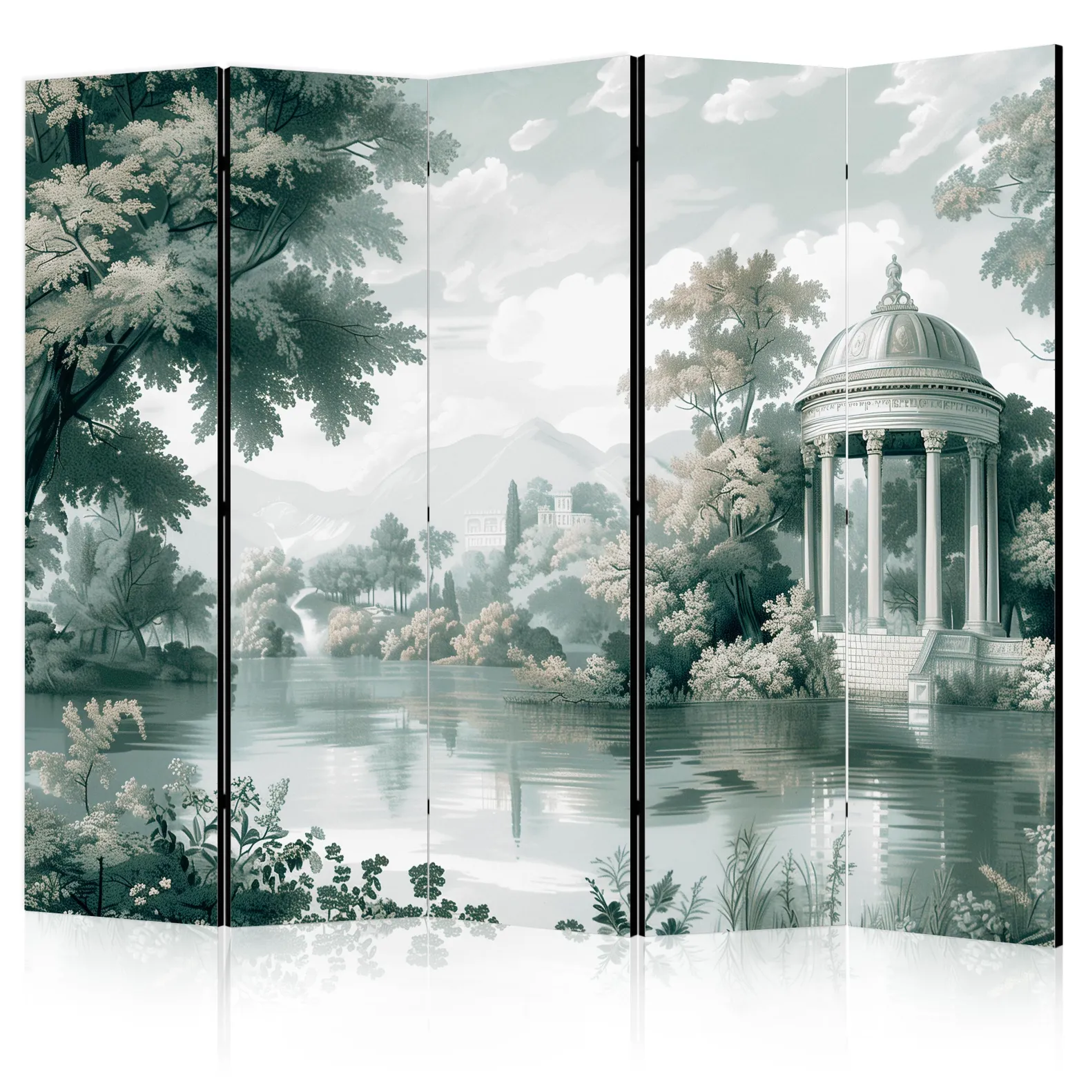 Parawan Jednostronny Widok Na Park I Jezioro 225x172cm