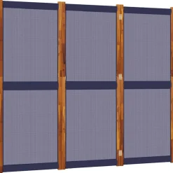 Parawan Dekoracyjny Składany Parawan Panelowy Ciemnoniebieski 210x180 cm