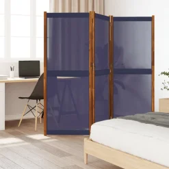 Parawan Dekoracyjny Składany Parawan Panelowy Ciemnoniebieski 210x180 cm