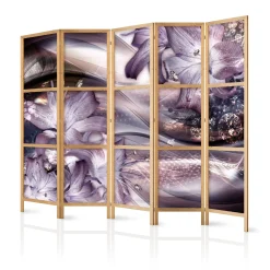 Parawan Japoński 5-panelowy Lilie Na Fali 225x172cm