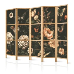 Parawan Japoński 5-panelowy Tajemniczy Ogród 225x172cm