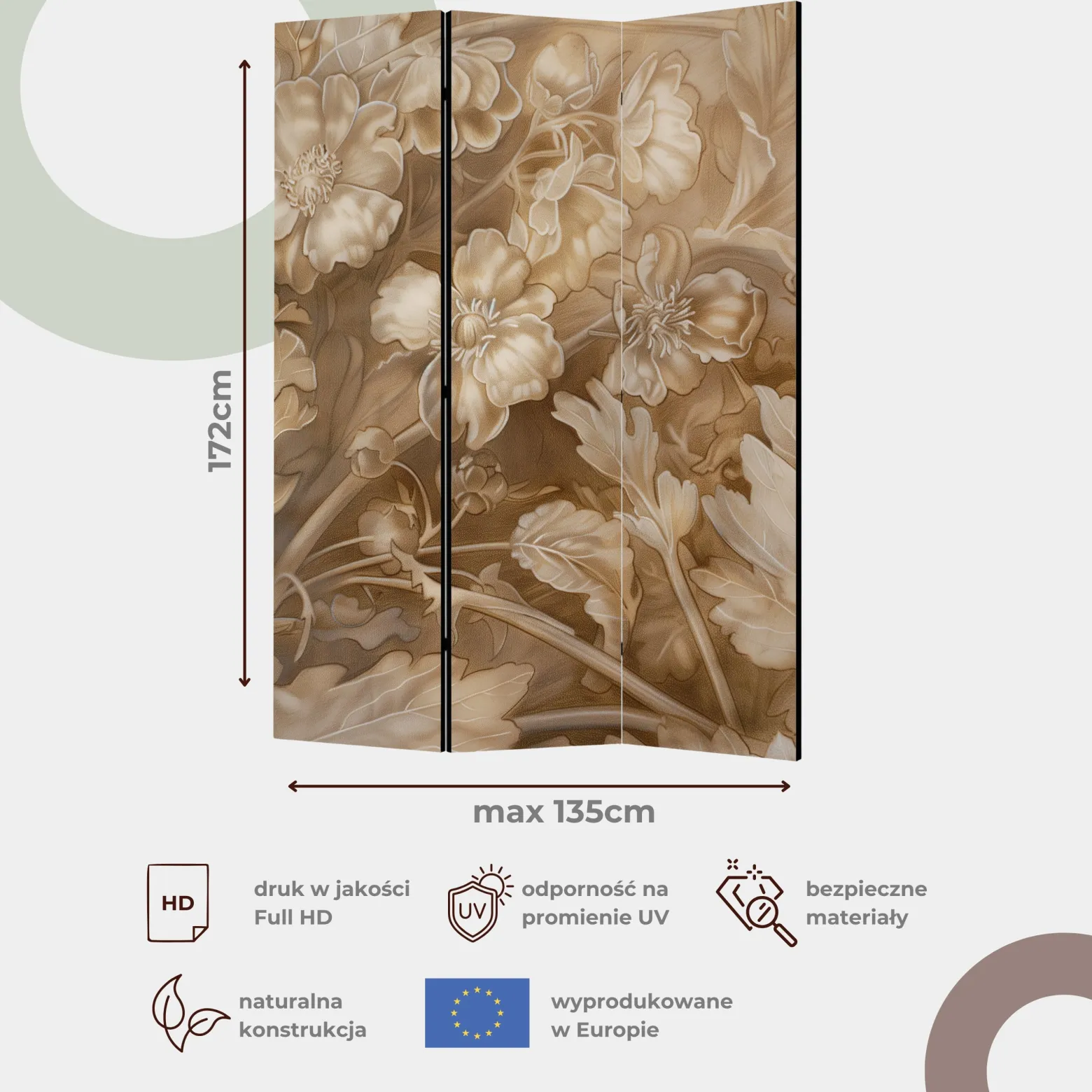 Parawan Jednostronny Balony I Sterowce 135x172cm