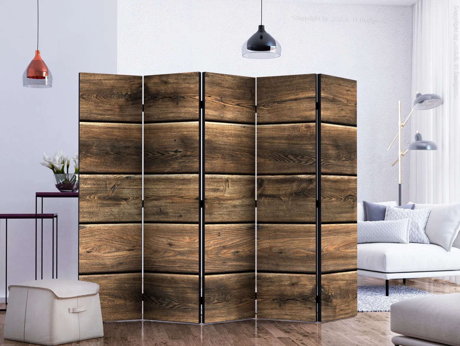 Parawan Jednostronny Leśna Kompozycja 225x172cm