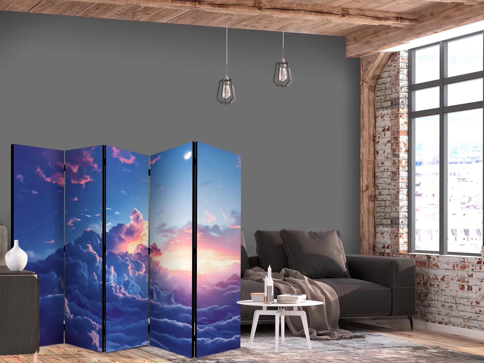 Parawan Jednostronny Nocny Koncert W Górach 225x172cm