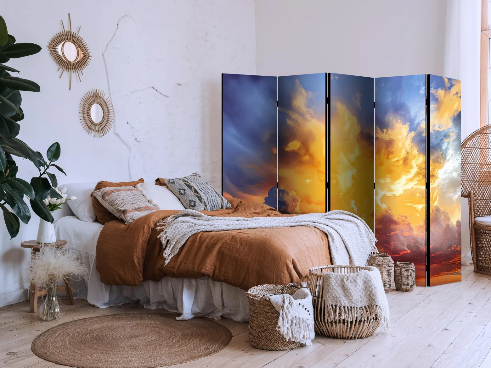 Parawan Jednostronny Piękny Zachód Słońca 225x172cm