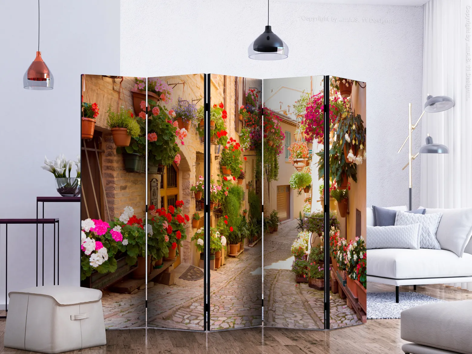 Parawan Jednostronny Uliczka W Spello 225x172cm