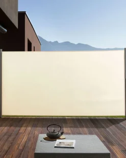 Parawan ogrodowy rozsuwany 160x300 beżowy