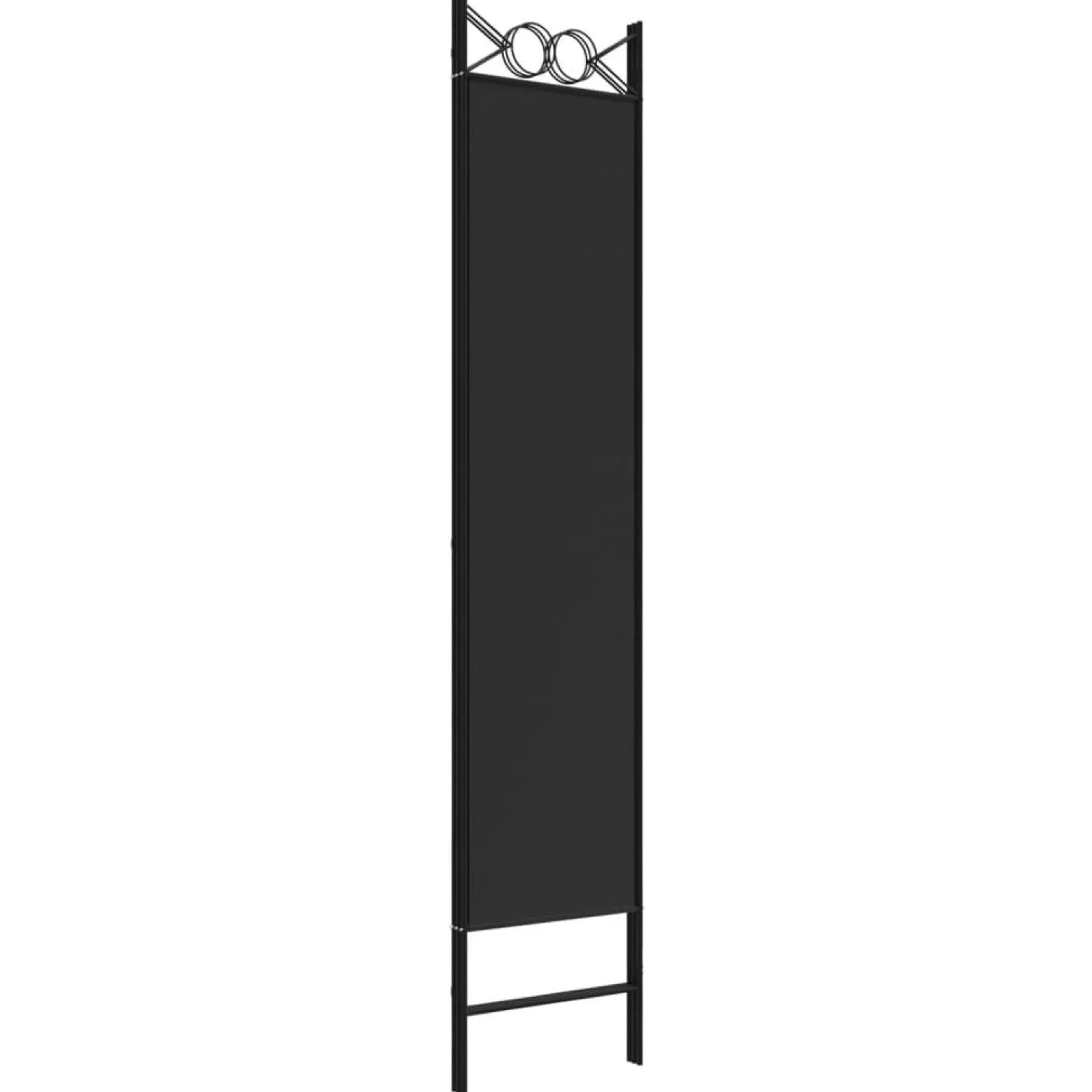 Parawan Pokojowy Dekoracyjny Przegroda Parawan Składany Czarny 120x200 cm