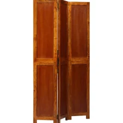 Parawan Pokojowy Składany Parawan Dekoracyjny Drewniany Brązowy 105x180 cm