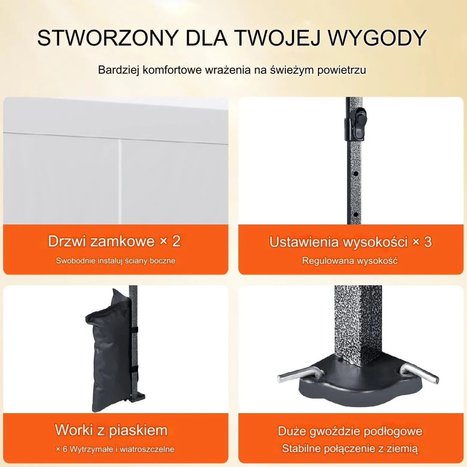 Pawilon handlowy altana namiot ogrodowy na taras do ogrodu daszek 3x6m