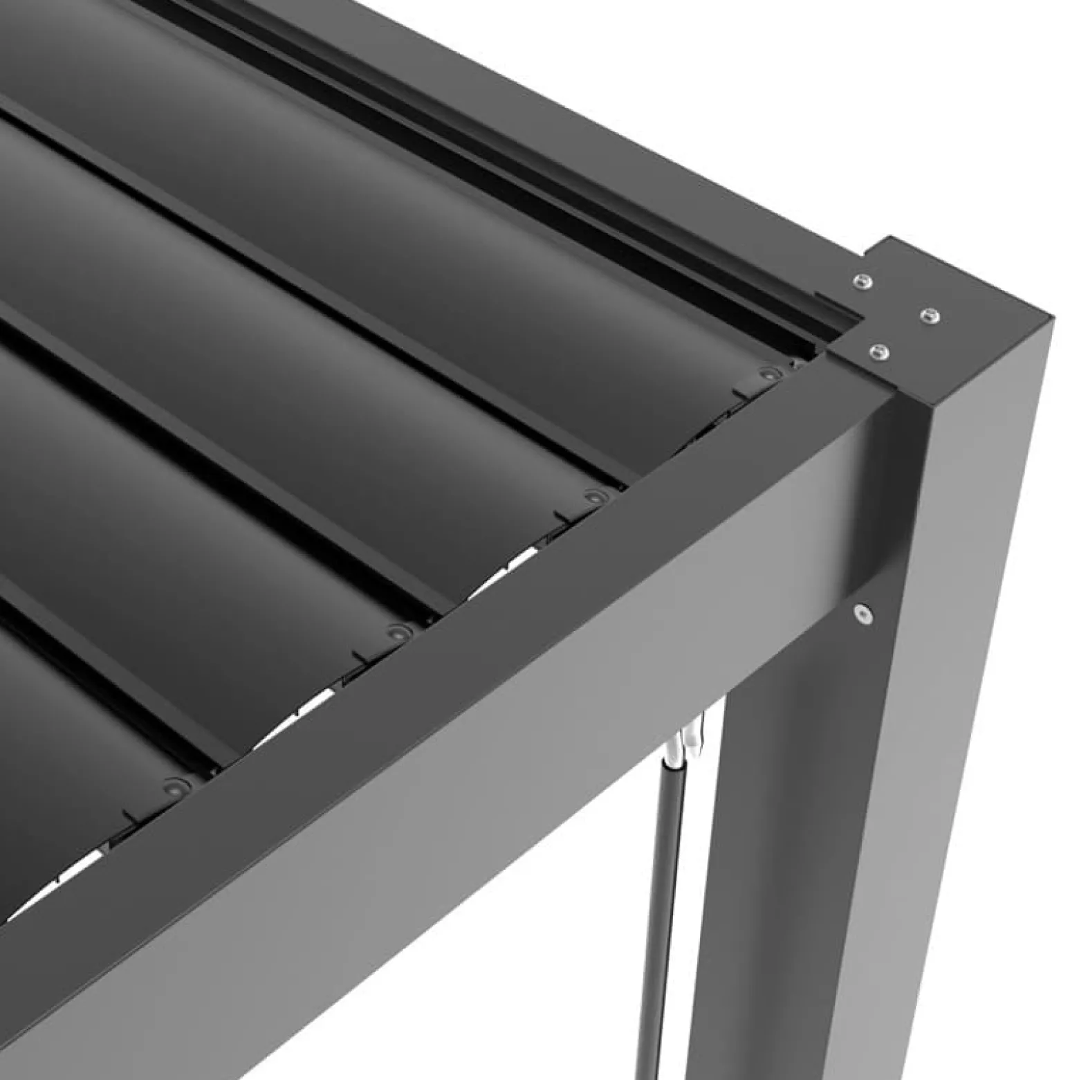 Pergola ogrodowa Luxe 7.8x3m aluminiowa z oświetleniem antracyt
