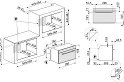Piekarnik z funkcją mikrofal SMEG SO4104M2PG