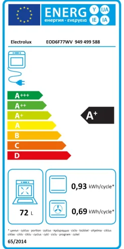 Piekarnik z funkcją pary ELECTROLUX EOD6F77WV