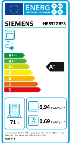 Piekarnik z funkcją pary SIEMENS HR532GBS3 iQ300