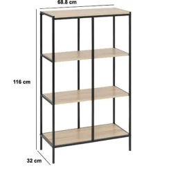Półka aliaj 4-poziomowa naturalna minimalistyczna