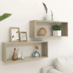 Półka ścienna Brąz 60 x 15 x 23 cm Materiał drewnopochodny vidaXL