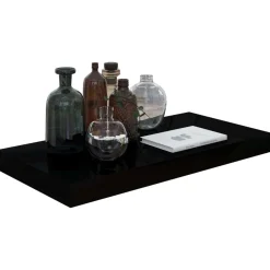 Półka ścienna Czarny 50 x 23 x 3.8 cm MDF vidaXL