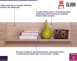 Półka ścienna na dekoracje 90 cm - Zyvian