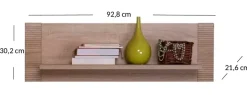 Półka ścienna na dekoracje 90 cm - Zyvian