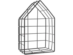 Półka dekoracyjna metalowa 16x26 cm czarna