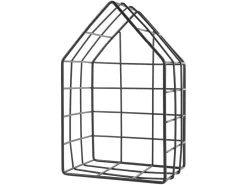 Półka dekoracyjna metalowa 16x26 cm czarna