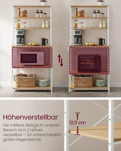 Półka Kuchenna Stojak Z Półką Do Kuchenki Mikrofalowej