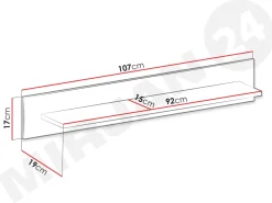 Półka wisząca Nordi P107