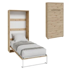 Półkotapczan rozkładany KOBI VERTO 90x200 Dąb Artisan 1 szt.