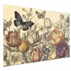 Plakat Kolorowe tulipany 30x21 cm