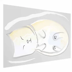Plakat Śpiący kotek 30x21 cm