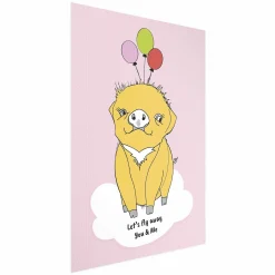 Plakat Podniebna świnka 21x30 cm