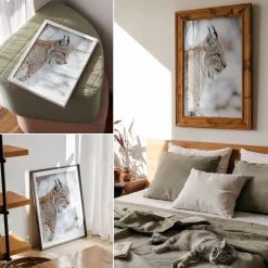 Plakaty canvas A4 Rys zimą przyroda naturalne barwy harmonia