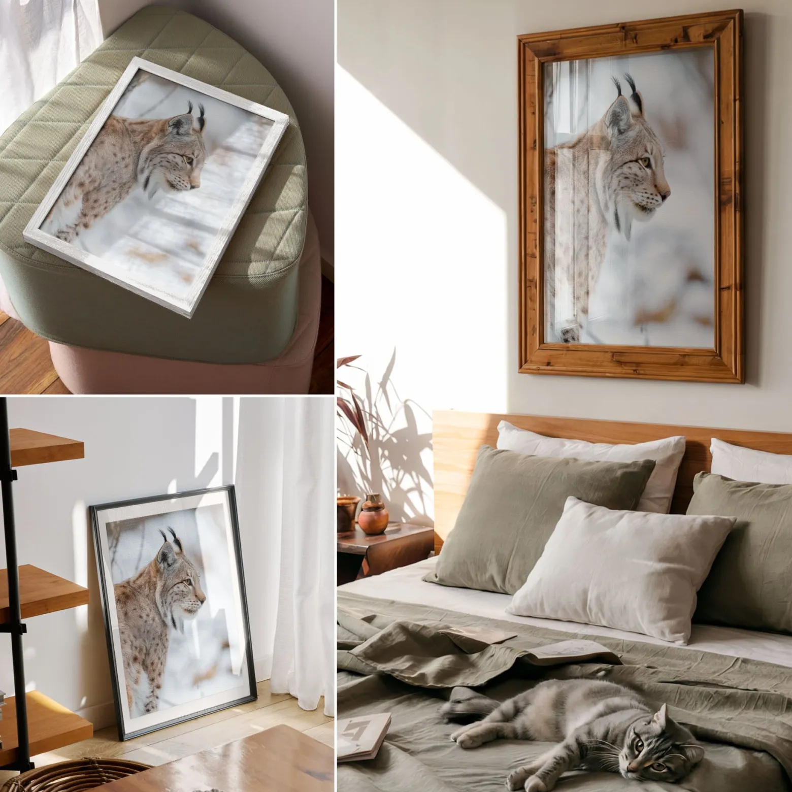 Plakaty canvas A4 Rys zimą przyroda naturalne barwy harmonia