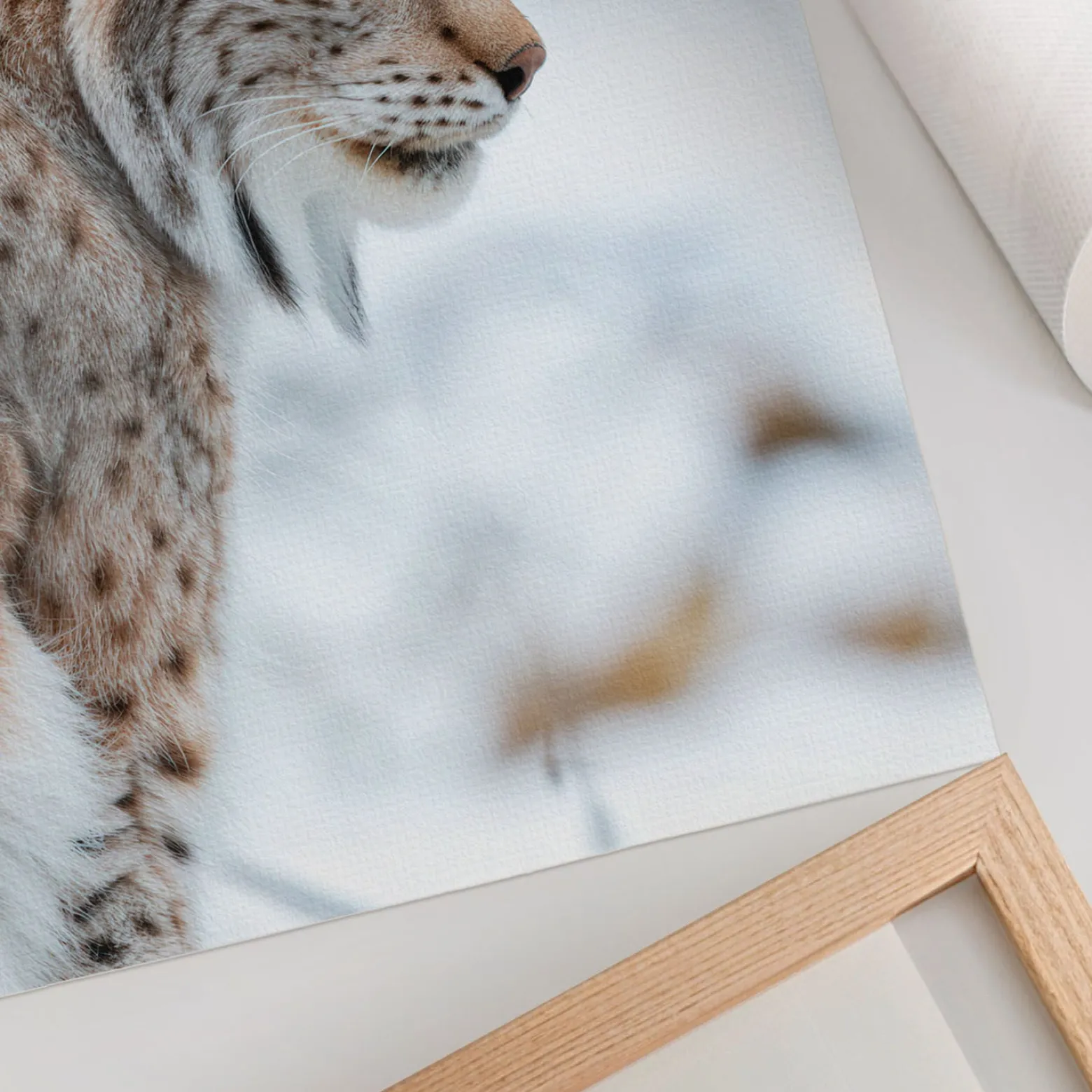Plakaty canvas A4 Rys zimą przyroda naturalne barwy harmonia