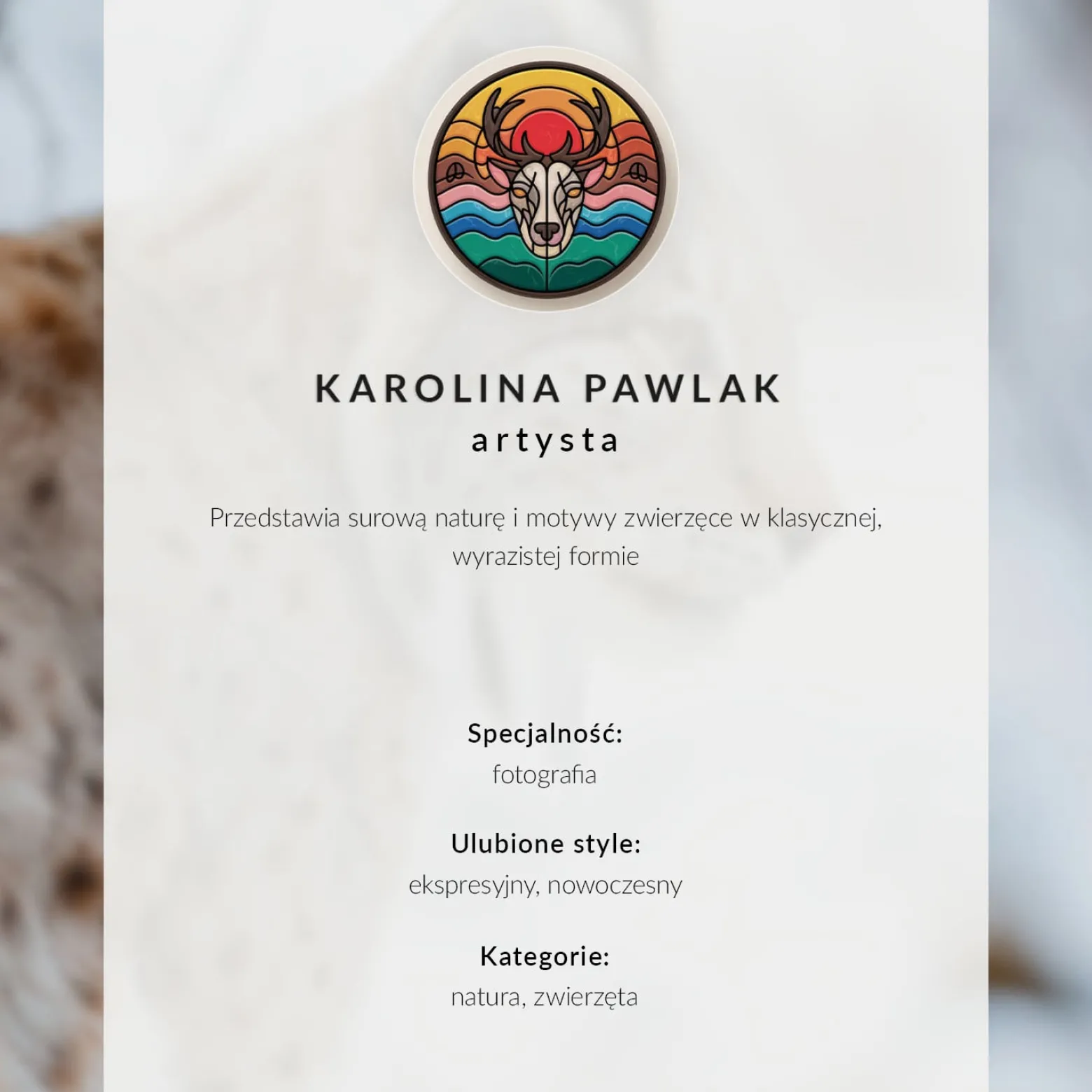 Plakaty canvas A4 Rys zimą przyroda naturalne barwy harmonia