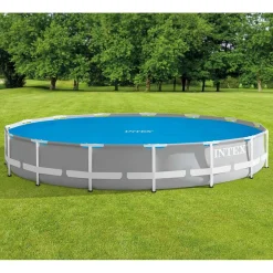 Plandeka solarna do basenu Niebieski 448 cm Polietylen INTEX