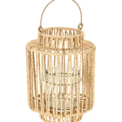 Pleciony lampion z uchwytem, 19 x 25 cm