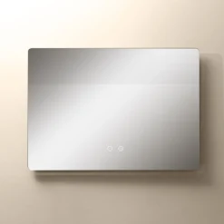 Podgrzewane lustro łazienkowe prostokątne z LED 24W D3001 Zuma Line