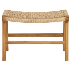 PODNÓŻEK Derby z drewna tekowego naturalny 60x40x42 cm